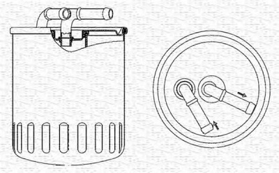 MAGNETI MARELLI 213908541000 -  Топливный фильтр
